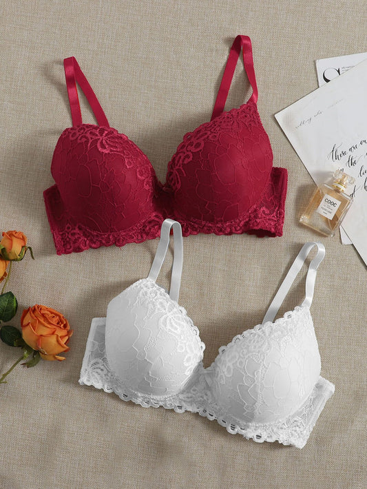 Push-Up And Padded Comfortable Bra Set!